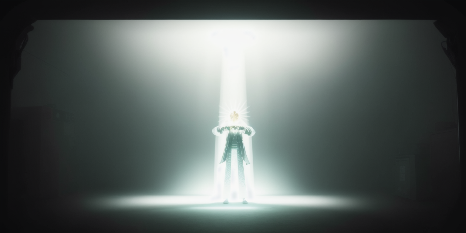 00016-3613711892-meditation scene_ a person standing in a dark room with a light coming from behind them.png